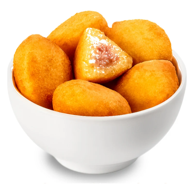 Mini bolinha de bacon, calabresa e queijo