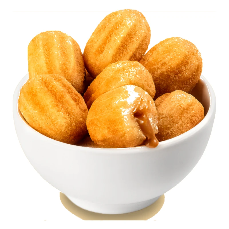 Mini churros de doce de leite
