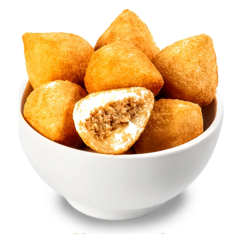 Mini coxinha de carne